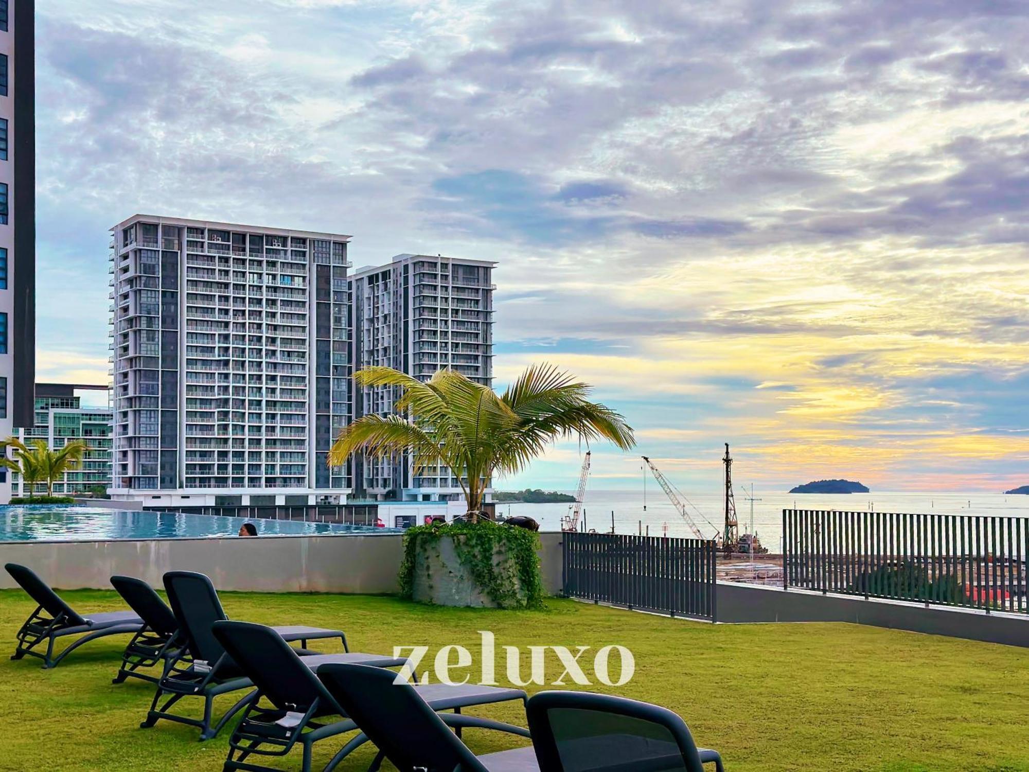 #5 Jesselton Quay City Pads Seaview By Zeluxo Kota Kinabalu Exterior photo