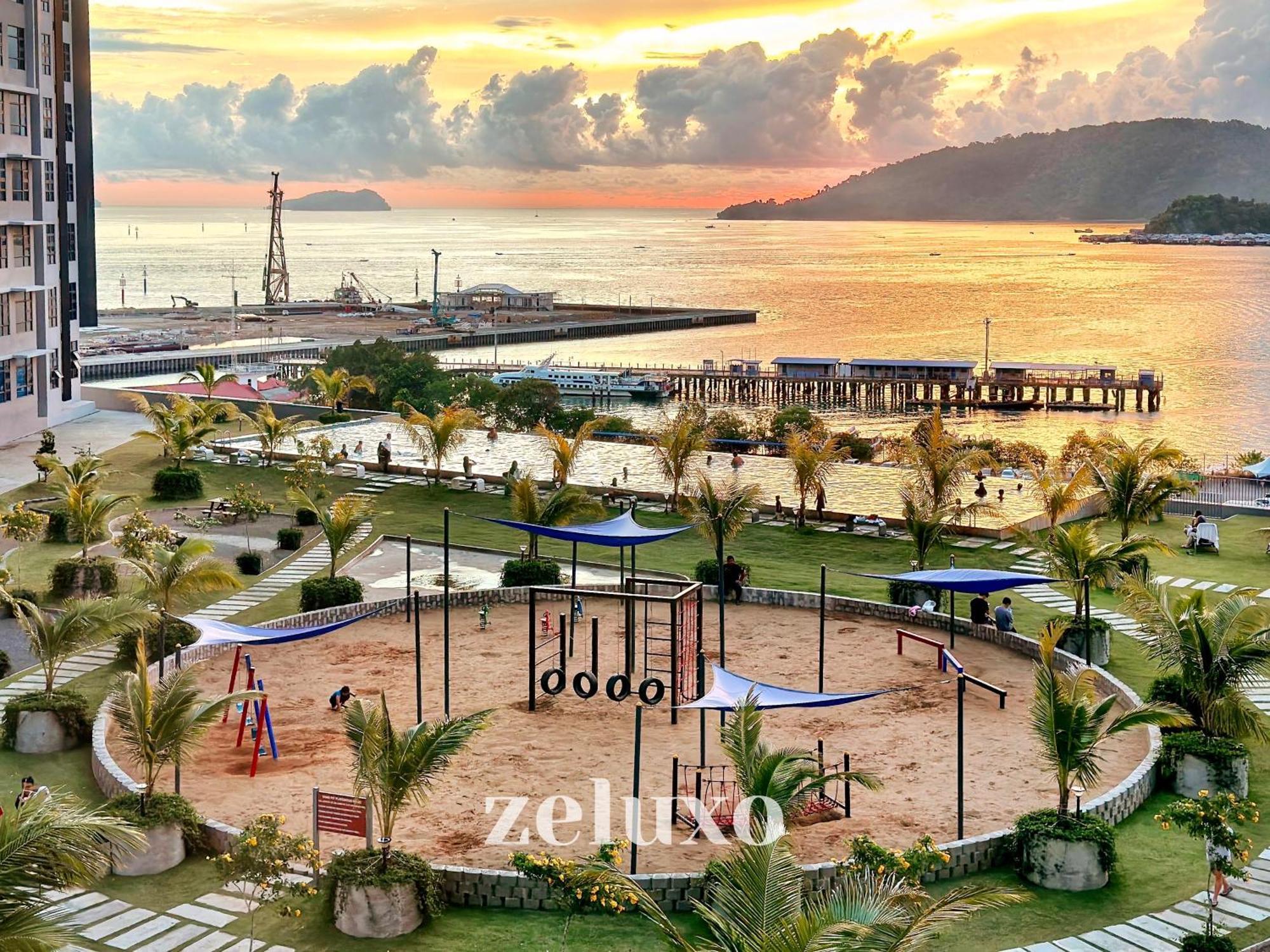 #5 Jesselton Quay City Pads Seaview By Zeluxo Kota Kinabalu Exterior photo